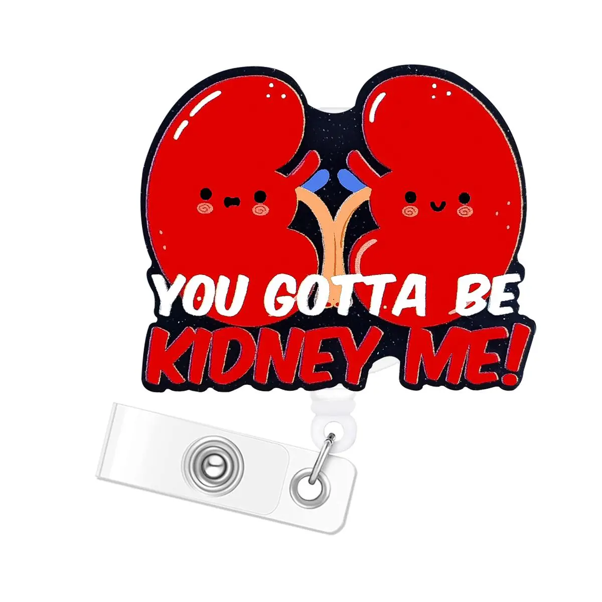 Retractable Badge Holder, 1 Count Badge Reel, ID Badge Holder For Nurses, Doctors, Students, Workers And Volunteers