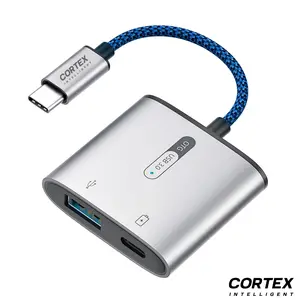CORTEX intelligent - MH366 Splitter OTG TYPE C to USB 3.0 Support DAC 32bit /384KHz Live soundcard transfer data