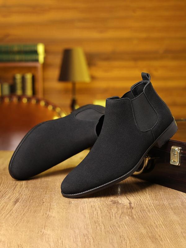 Men's Fashionable Solid Color Chelsea Boots, Casual Comfortable Ankle Boots for Daily Wear, Fashion Shoes for Party, Daily Clothing Decor 2