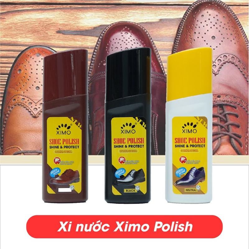 Chai xi nước đánh giày da bổ sung màu và độ bóng Ximo Polish 75ml Nam