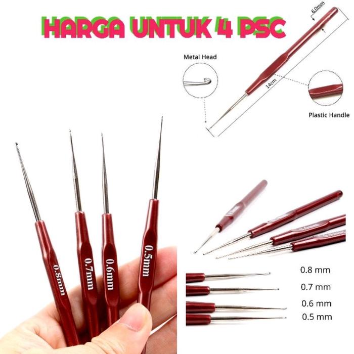 Jual Jarum Gimbal / Jarum Rajut / Dreadlocks Pen Tulip / Jarum Songket ...