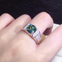 Gambar Diamcity Cincin Terbuka Biru-hijau PT950 Ring Fashion Mewah Ringan Pria Dan Wanita - 2 karat, Dapat disesuaikan dari Diamcity Official Store Kab. Gresik 4 Tokopedia