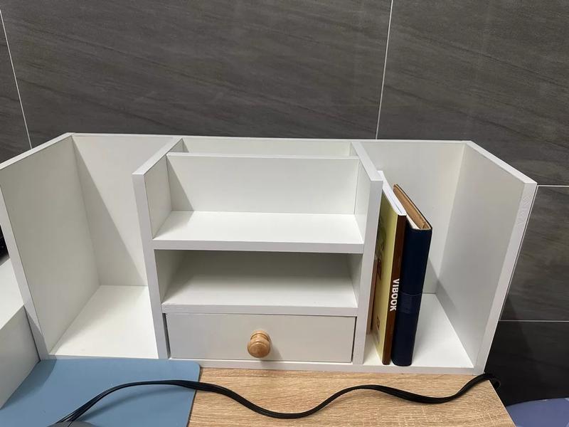 Kệ sách để bàn kệ gỗ đa năng trang trí bàn học bàn làm việc tiết kiệm diện tích IGA - GP258 5
