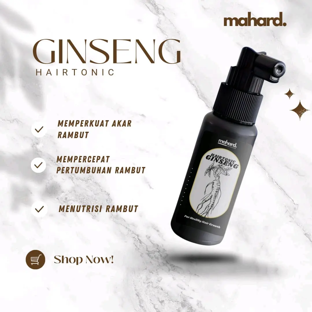 Hairtonic Gingseng Perawatan Rambut  Organik