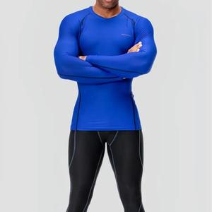 Áo thể thao nam DEVOPS dài tay ôm body chất thun mát co giãn đá bóng rổ gym work out bơi chạy bộ DET1003 Tập Gym Top Sport Tập Thể Dục