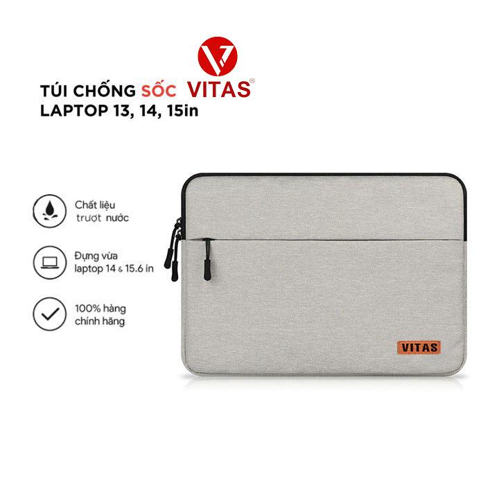 Túi Chống Sốc dây kéo 2 ngăn Laptop Macbook Ultrabook 1/2 Ngăn đựng 13 Inch, 14 Inch, 15 Inch, 15.6 Inch, 17 Inch - Túi laptop nam nữ