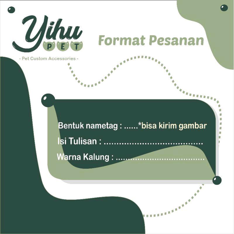 CUSTOM NAMA Kalung Anjing Kucing 2