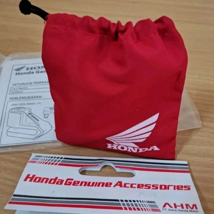 Gembok Cakram Motor Original AHM Universal Semua Motor Accessories Anak Kunci kunci ganda motor 4