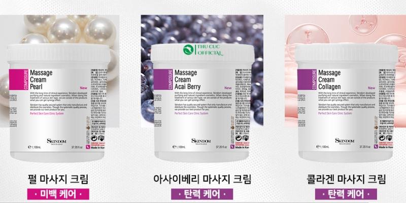 Product Introduction of Kem massage mặt Skindom Massage Cream Pearl 1100ml - Da sáng, đều màu Skincare 10