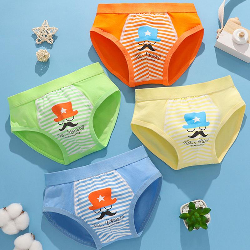 1PC Children Boys Boxer Briefs Cotton  Underwear Small Medium Big Boys 12-15 Years Old Teenager Shorts Breathable 4