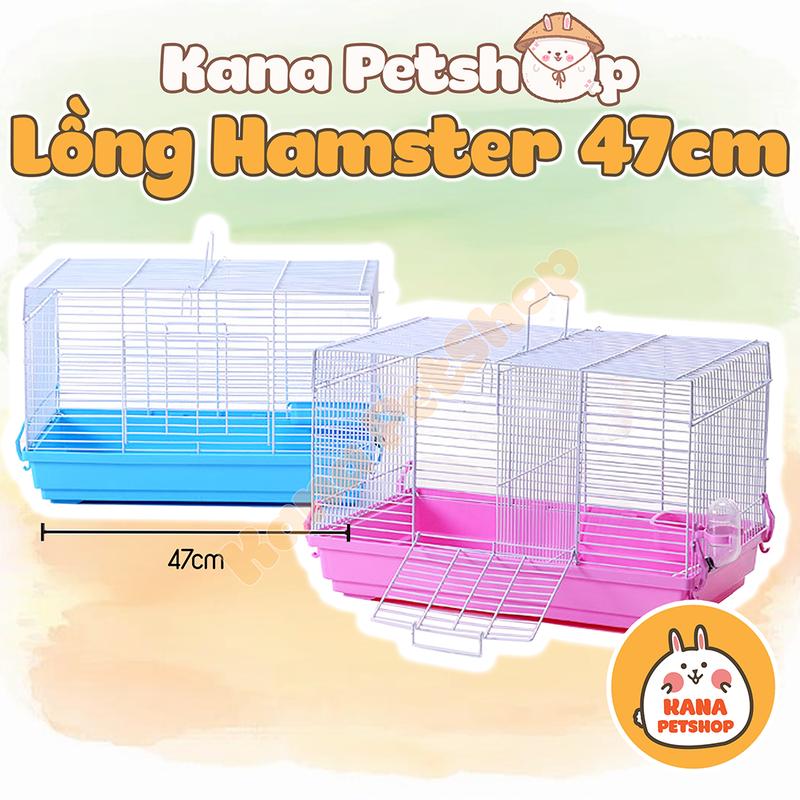 Lồng Hamster FREESHIP Lồng Đại Cơ Bản Full Phụ Kiện Size 47cm Hamster , Nhím , Sóc , Sóc Bay , Vẹt ....