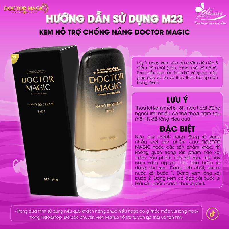 M23 - Kem Hỗ Trợ Chống Nắng Doctor Magic - 30ml 1
