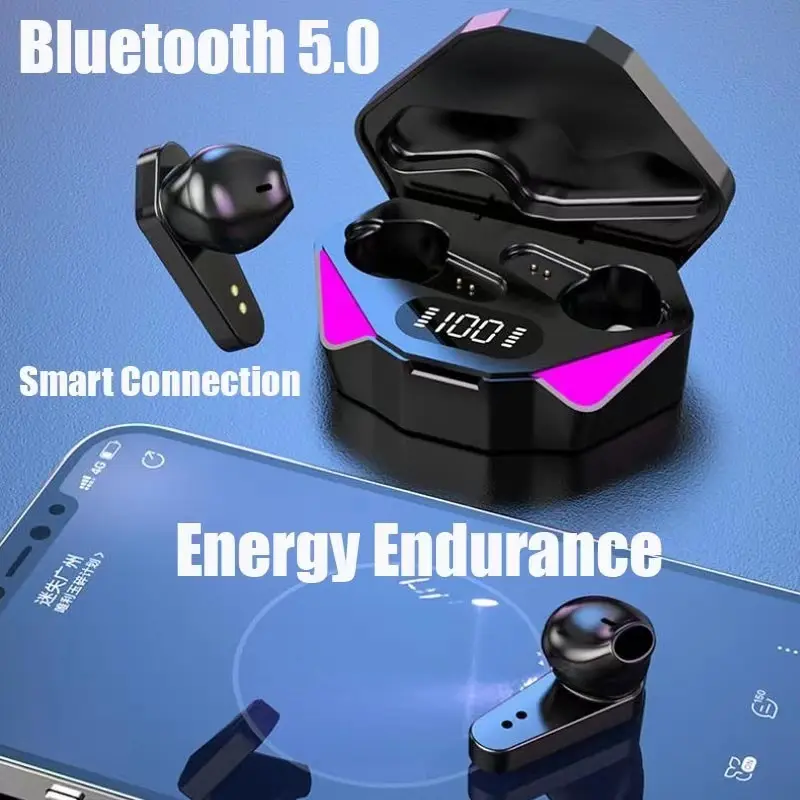 【COD】Jovitech Headset Bluetooth Gaming TWS T23 (X15) Bluetooth V5.0 LED Smart Display earphone handphone 3