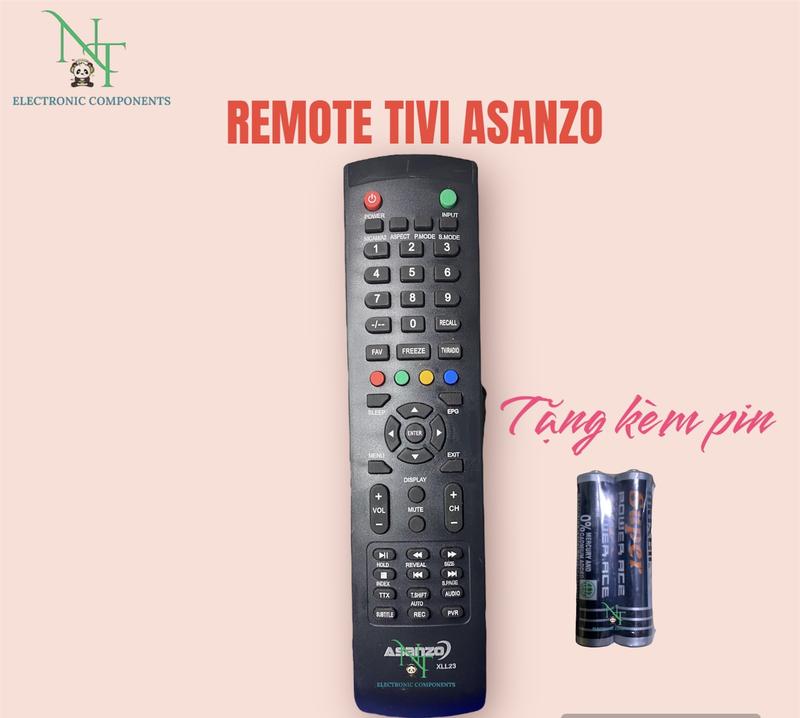 Remote điều khiển TiVi ASANZO XLL 21 . Đồ bấm tivi ASANZO. Tặng kèm pin sử dụng