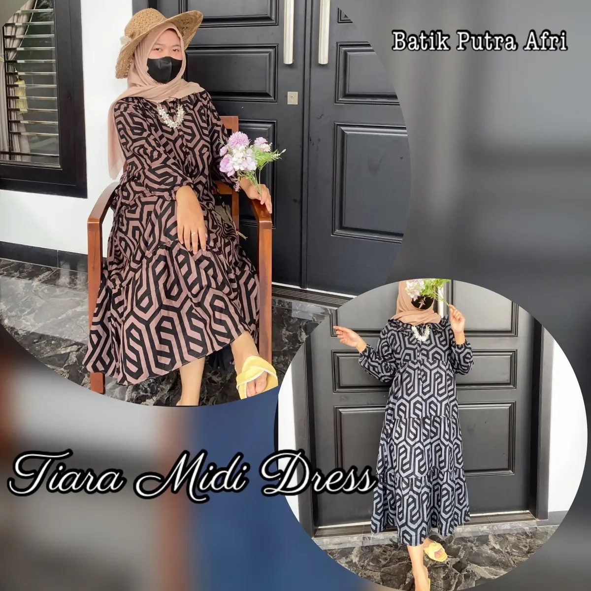 TIARA MIDI DRESS RAYON PREMIUM BESTSELLER