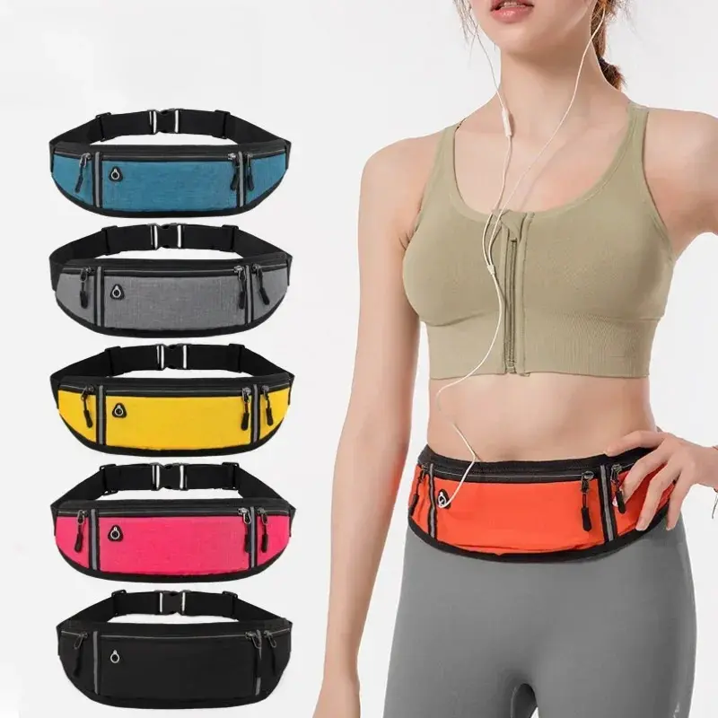 Product Introduction of Professional Running Waist Bag Sports Belt Pouch Mobile Phone Case Men Women Hidden Pouch Gym Sports Bag Running Belt Waist Pack 8