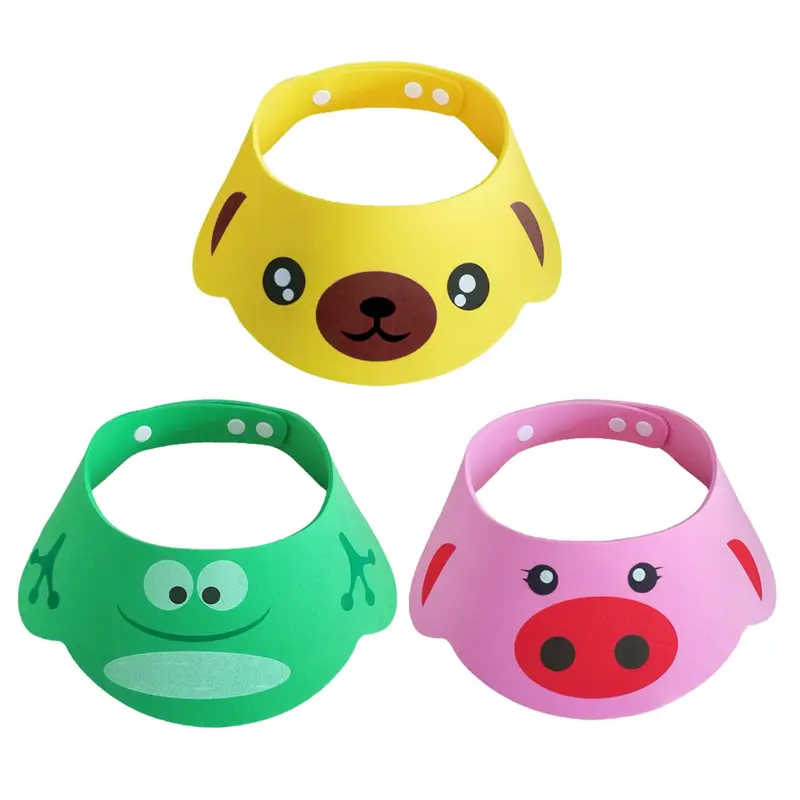BOWA-Mũ Tắm Dầu Gội Đầu, Mũ Tắm, Không Thấm Nước, Gội Đầu, Tấm Chắn Tóc, Chăm Sóc Em Bé Cho Bé 7