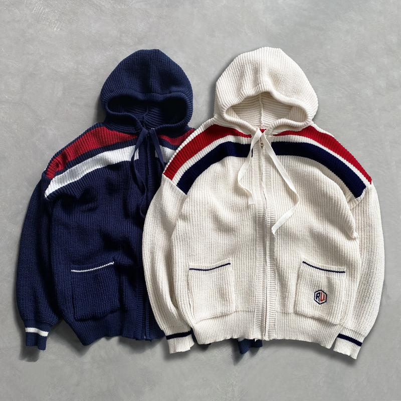    ĐOC QUYEN   Áo Hoodie Len Lucy Navy Cream - Local Brand Revvour Menswear áo cardigan  rvr áo  khoác 