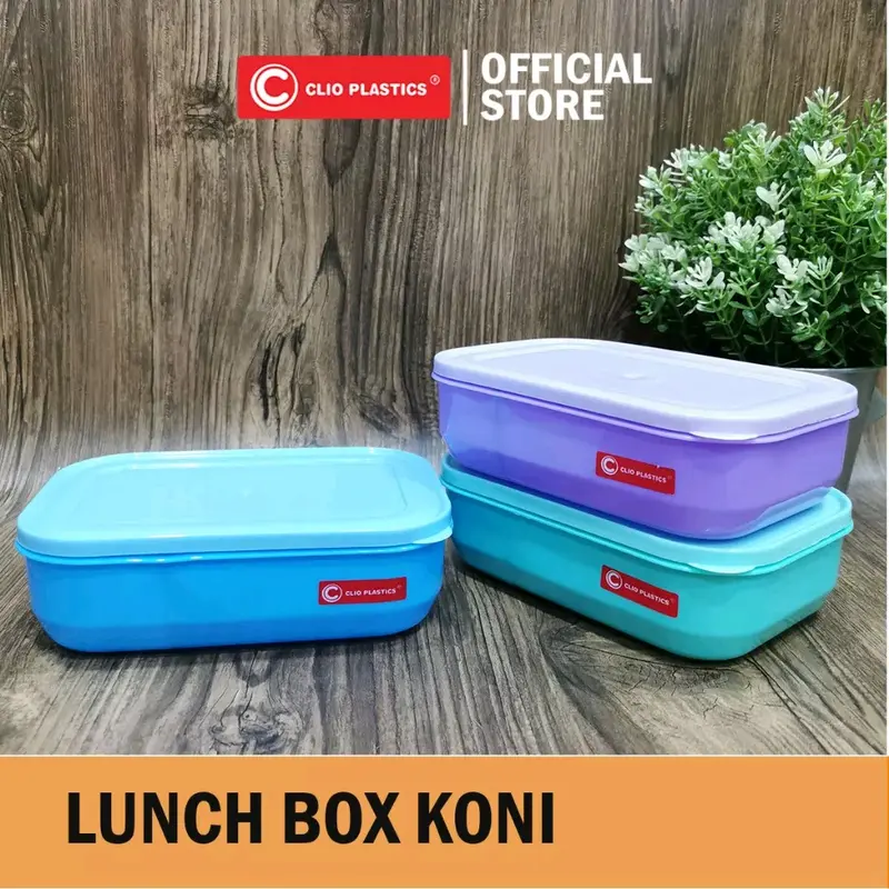 Lunch Box Koni Mozaik - Biru/Ungu/Hijau - Kitchenware 0