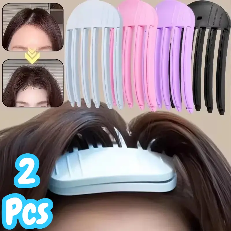 1/2Pcs 3/6 Cute Tooth Hairpin Curling Fringe Clips Wind Lazy Sculpture Women's Curling Fixed Form Clips High Arch Style Tools