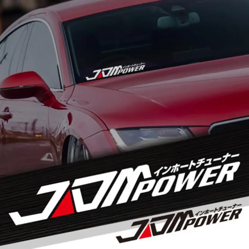 Car Personality Modification JDM Reflective Bumper Stickers Car Body Sticker HF Trend Window Stickers Car Body Scratch Random Decorative Sticker