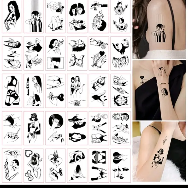 tato temporer model cewe Korea woment cute isi 10pcs