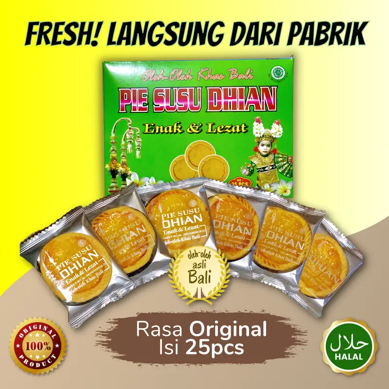 Pie Susu Dhian Isi 25 Pcs Oleh Oleh Bali Enak dan Lezat 0