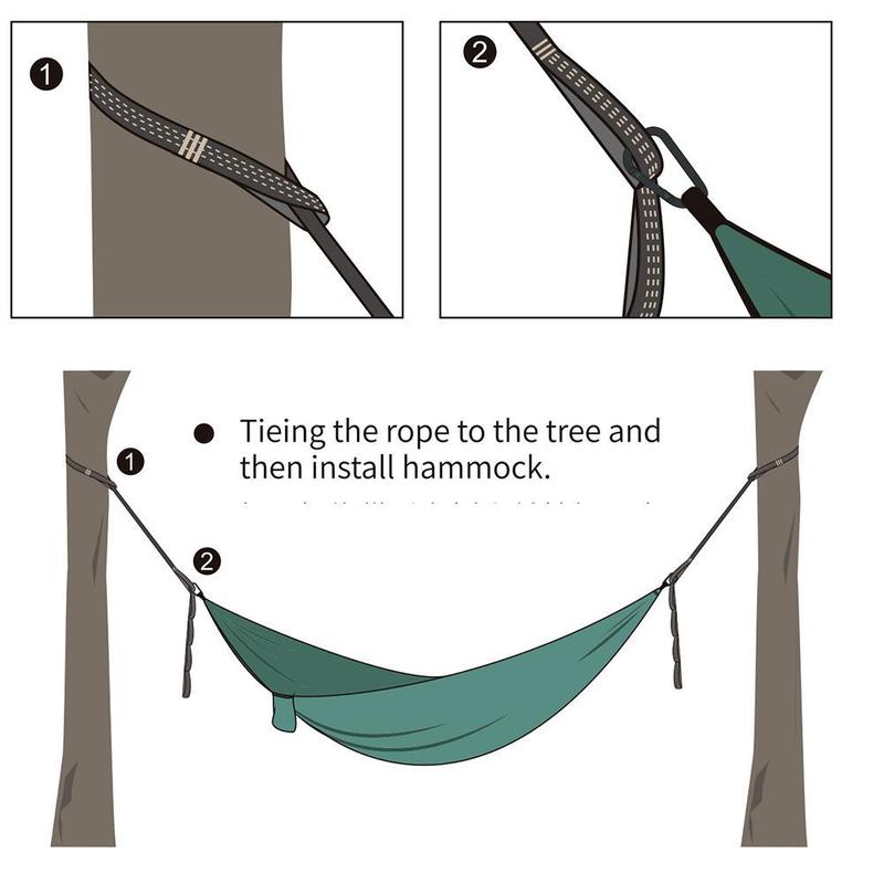 Product Introduction of Durable Hammock Ss Adjustable Tree Hanging Extension Ss for Camping Survival and Travel D6G5 35