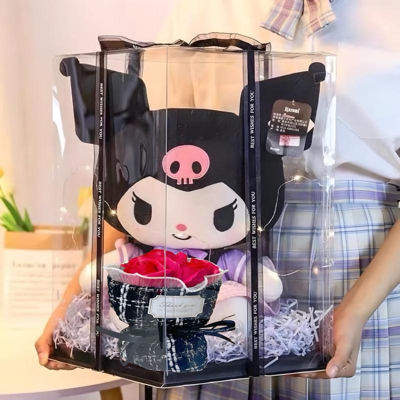 Hộp Quà Tặng Đẹp - Gấu Bông Đáng Yêu Hộp Tự Ráp Gồm Hoa Hồng Vĩnh Cửu Đèn Thiệp Xinh Tặng Bạn Bè Bạn Gái Vào Các Dịp Sinh Nhật 8/3 valentines