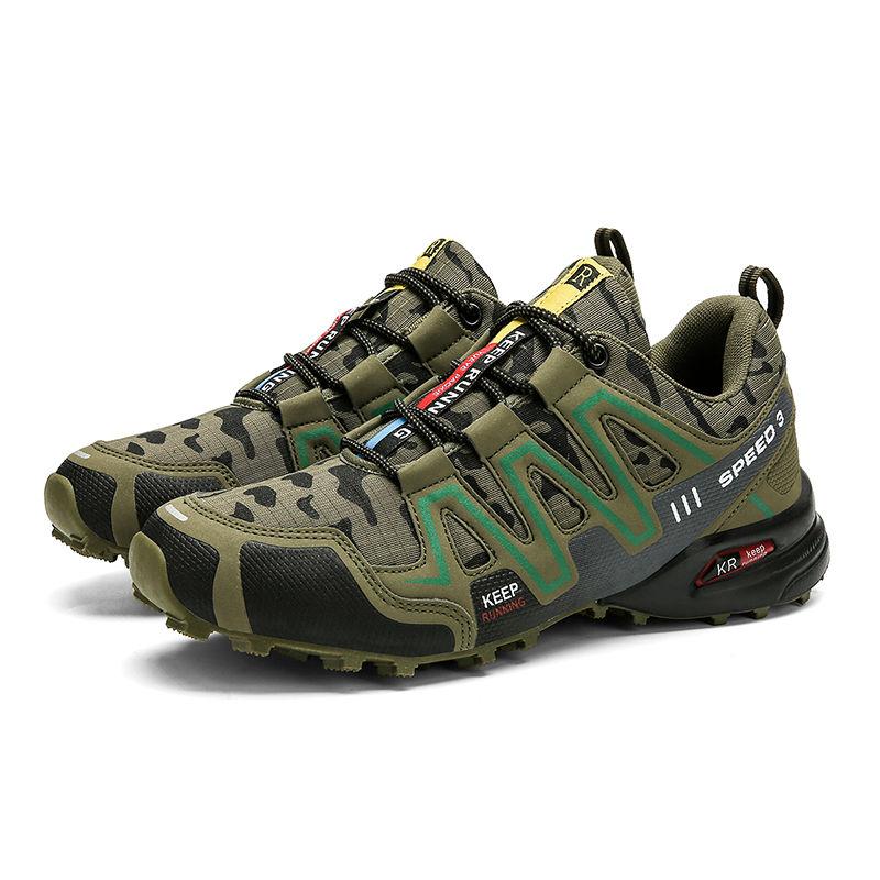 Product Introduction of 2023 Cross-Border Hiking Shoes Men's plus Size Lightweight Casual Mountain Running Shoes Riding plus Size Outdoor Hiking Shoes Non-Slip 1