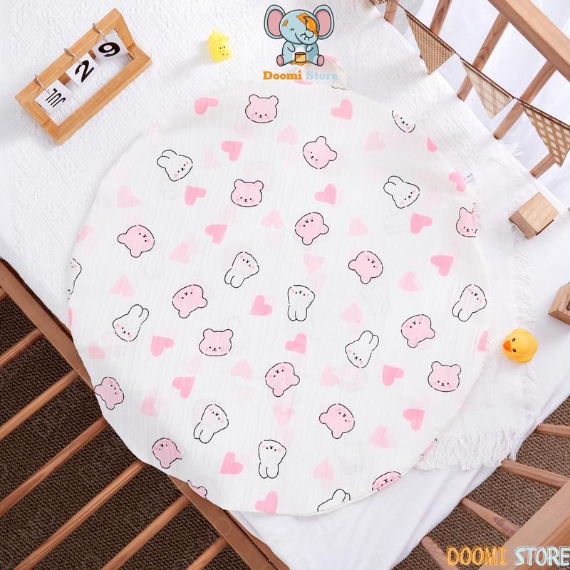 [Siêu Sale] Vỏ Gối Chống Trào Vải Đũi Gân Mềm Mịn Thoáng Mát Kích Thước 70x70cm Doomi Baby  Cho Bé - HT670 2