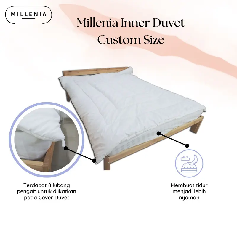 Millenia Inner Duvet Custom Soft Microtex Nyaman dan Hangat Kain 3