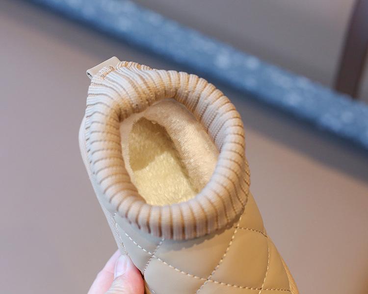 Product Introduction of Children's snow boots for winter, boys' short boots with thick fleece, girls' cotton boots, socks, big children's sports shoes 21