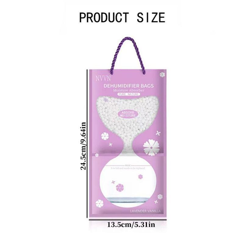 Product Introduction of Moisture-proof Bag, 6 Counts/set Hanging Dehumidifier Bag, Household Hanging Moisture-proof Bag, Home Care Supplies for Closet, Wardrobe 1