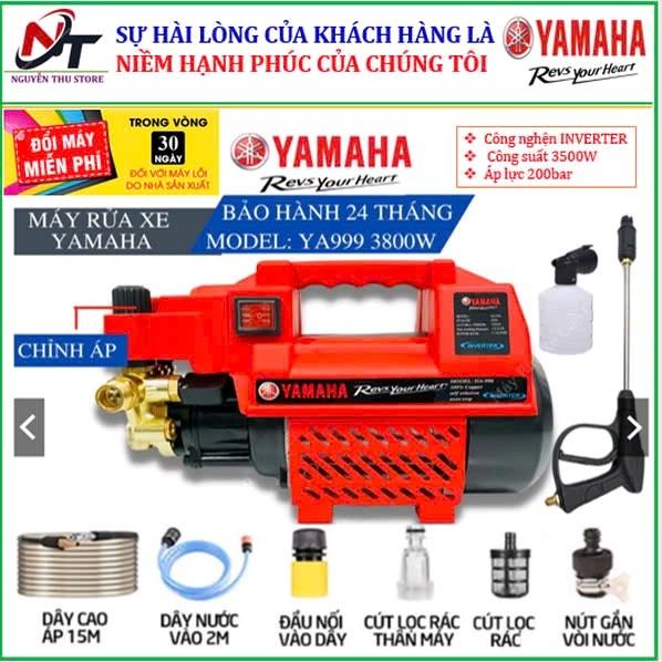 Máy rửa xe áp lực cao có nút chỉnh áp công xuất 3500w