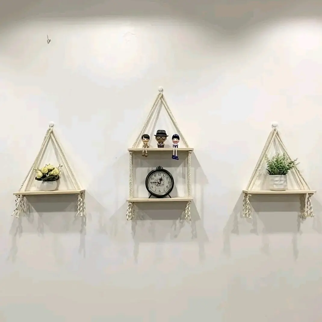3 Kệ Treo Tường Trang Trí Nhựa Decor Ciin đã Tặng Dây+Móc Treo Tường tặng thêm móc khóa cute ngâu nhiên Decor Phòng Trưng Bày Phòng Khách Trang Trí Nhà