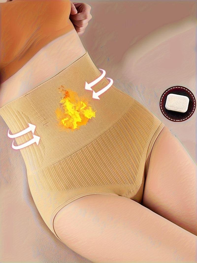 Product Introduction of Women's 4pcs Solid High Waist Panty, Tummy Control Butt Lifting Shapewear Panties, Comfy Breathable Knicker for Daily Wear, Underwear for All Seasons 9