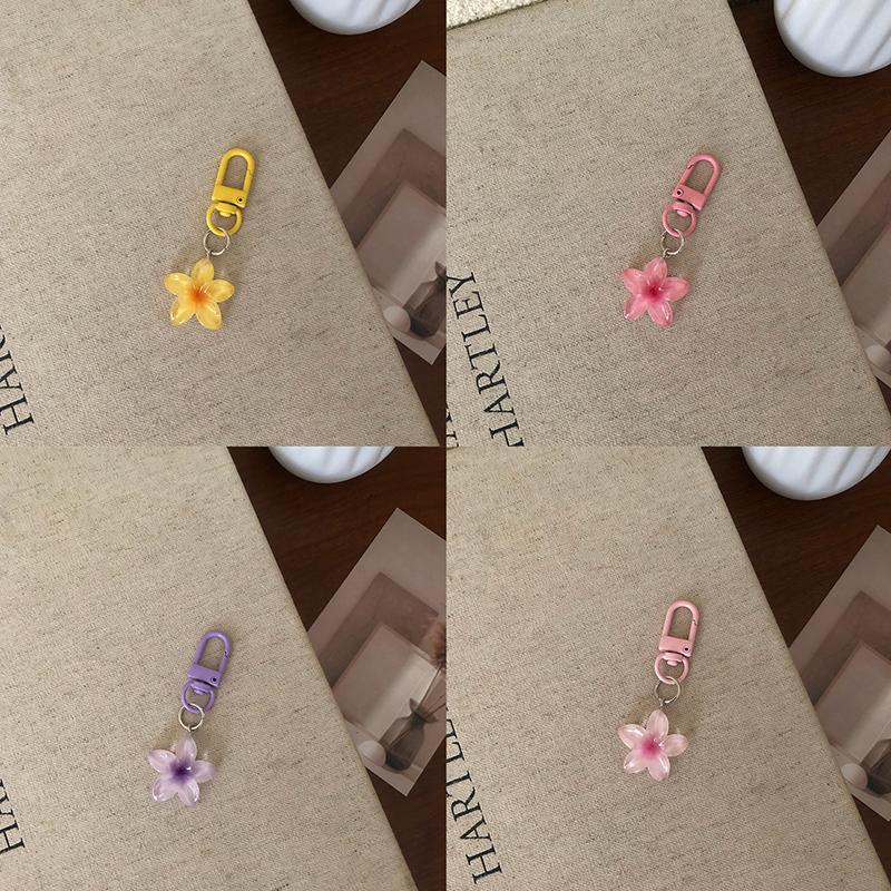 Loket Rantai Kunci Bunga Kecil, Comel dan Berwarna-warni, Lutsinar ...