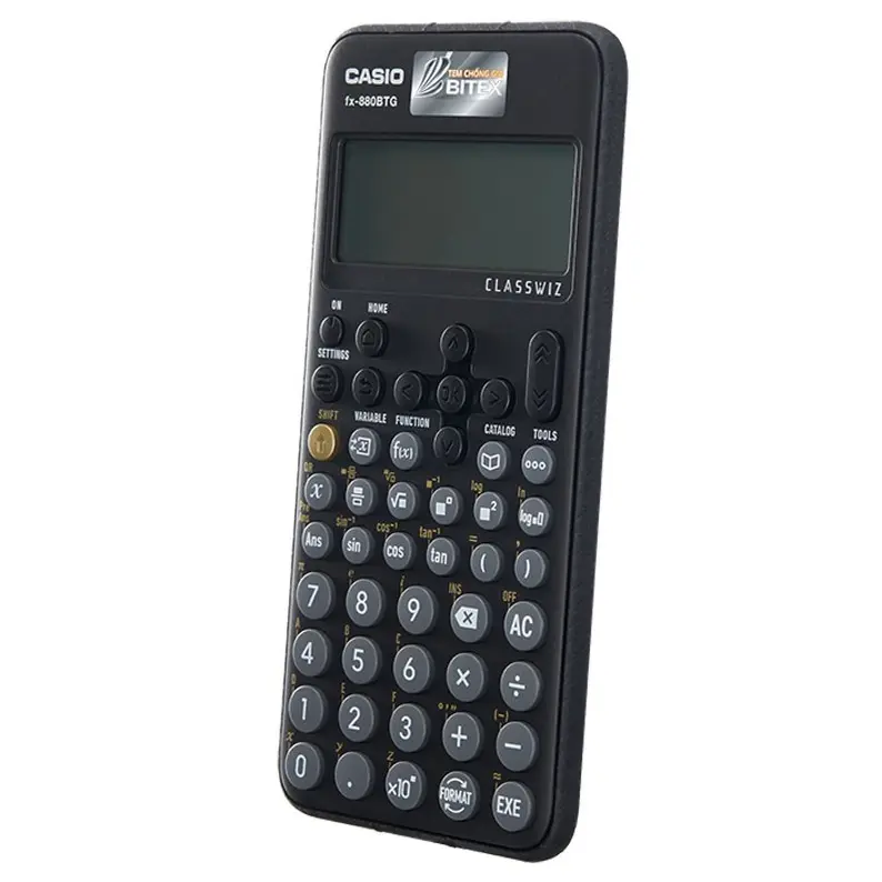 [Chính Hãng] Bộ Máy Tính CASIO FX-880BTG - Màu Đen + 2 Bút Bi Pilot BP-1RT - Mực Xanh 2