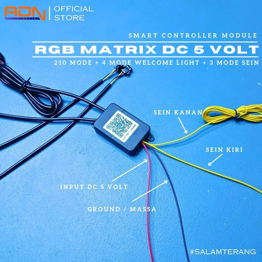 ADN Smart Controller Module DMX RGB Matrix DC 5 Volt Bisa Sein 2 output WS2812 WS2815 BELANG MOTOR MOBIL TRUCK BUS 9-36V
