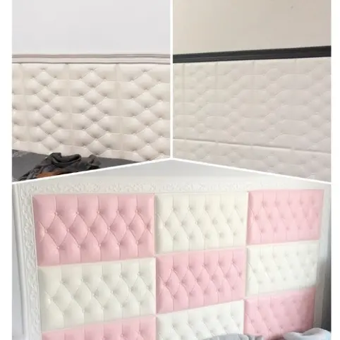 Miếng Dán Tường 3D Dày Dặn Chống Va Chạm Chất Lượng Cao Kích thước: 35 * 70cm, trang trí nhà cửa. Decor Decor Phòng Decal 4