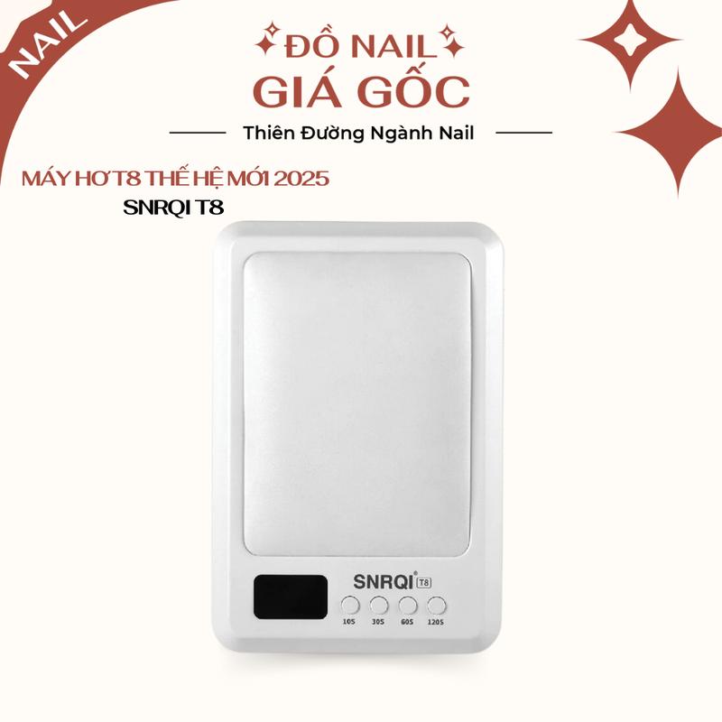 Máy hơ gel T8 SNRQI chính hãng 72W 60 bóng LED/UV - Máy hơ nail,móng làm nail cao cấp (BH 3 tháng)