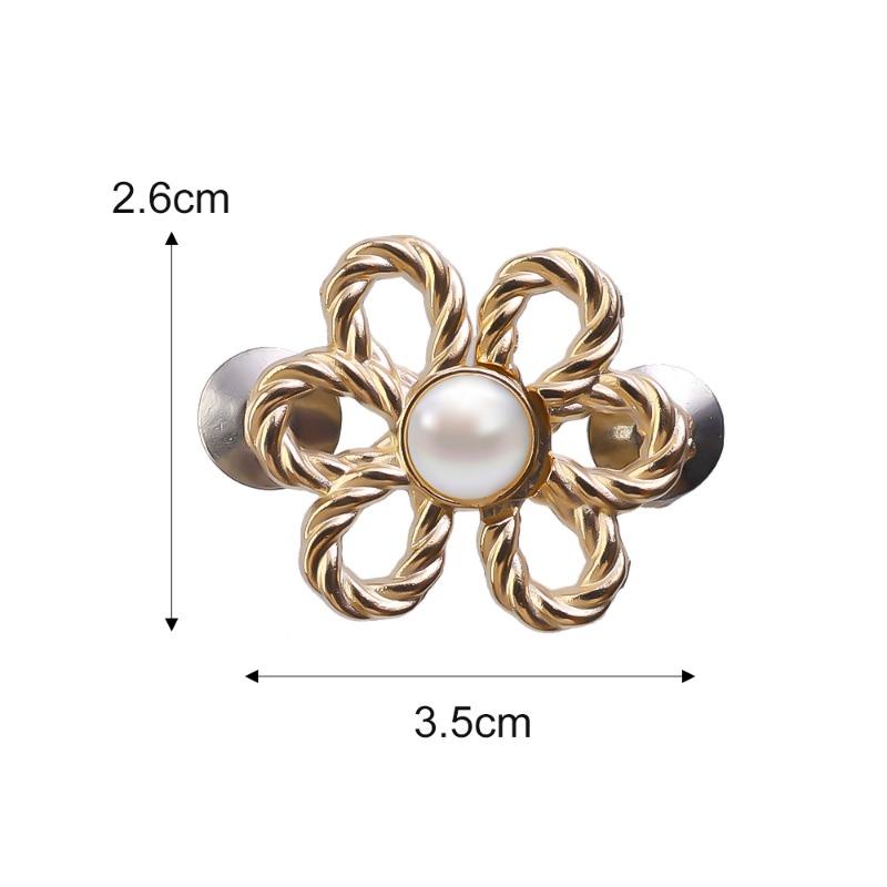 Product Introduction of 2Pcs Detachable Exquisite Six-petal Flower Waist Buckle Adjustable Tighten Waist Buckle Jeans Pants Trousers Snap Fastener No Sew 20