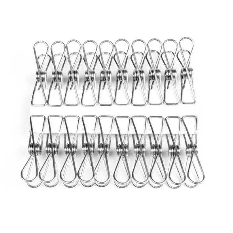 Bộ 60 kẹp quần áo inox chất lượng cao 304 2