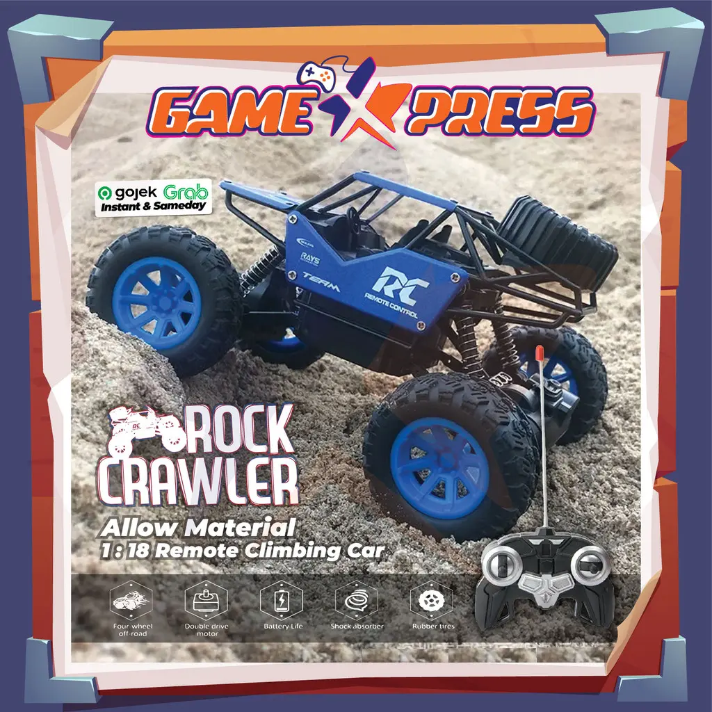 Mainan Mobil REMOTE CONTROL ROCK CRAWLER RC 533 Monster Truck Offroad ...