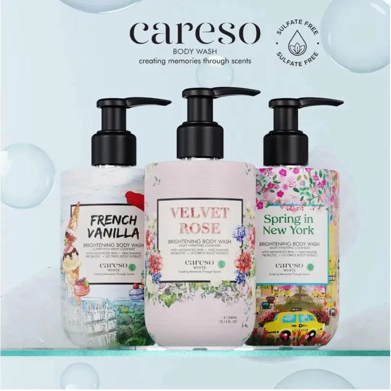 Careso Body Wash - French Vanilla | Velvet Rose