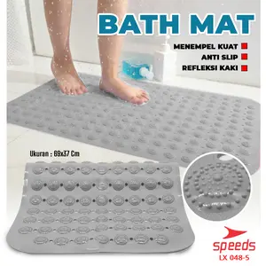 SPEEDS Keset Karpet Anti slip Bath Mat Kamar PVC Mandi Keset Kaki  Serap Air Karpet 048-5