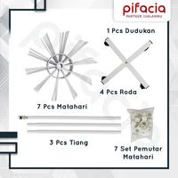 Gambar Rak Putar Display Matahari 7 susun Besi Tebal Impor ADA RODA dari Pifacia Kab. Sidoarjo 2 Tokopedia