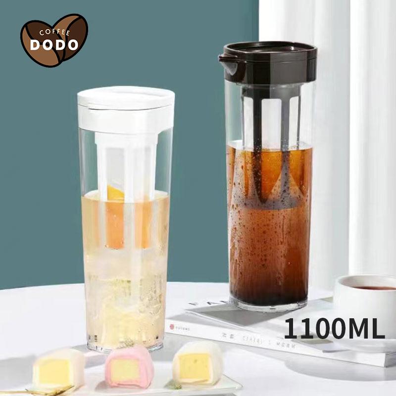 Bình pha cold brew 1100ml cà phê ủ lạnh Bình pha trà ABS Vòng đệm silicon dày dặn