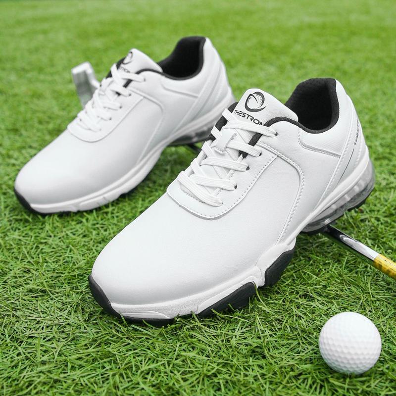 Product Introduction of New Breathable Men's Golf Shoes Professional 8 Studs Large Size Waterproof Non-slip Lightweight Casual Sports Shoes XZ25044 38